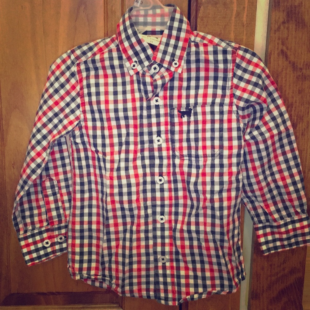Jack Thomas Boys Button Down Checked Shirt